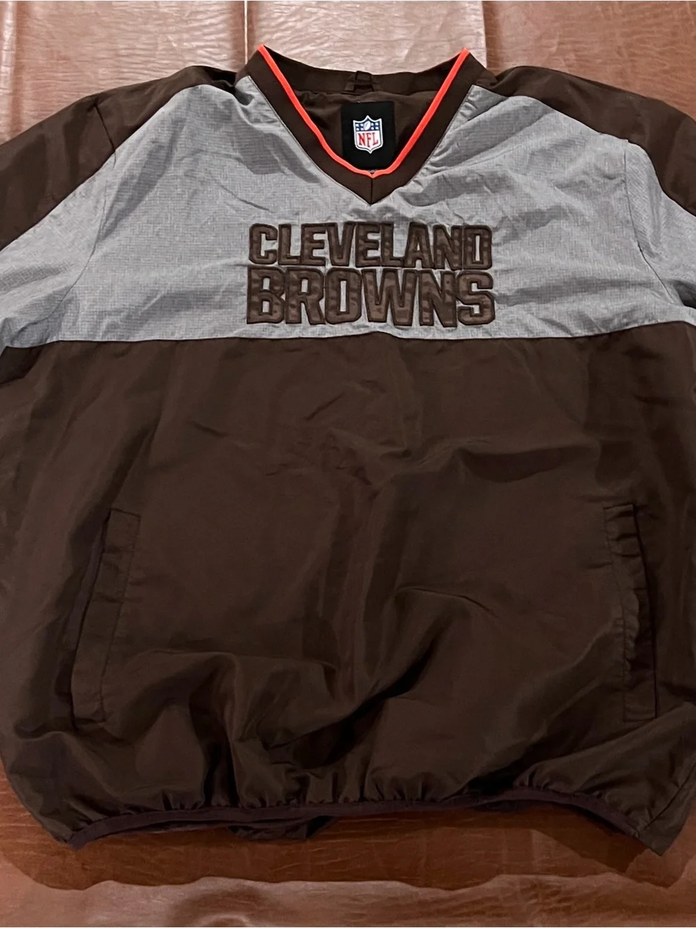 Cleveland Browns Pullover Windbreaker - Size 2XL (Please Read)